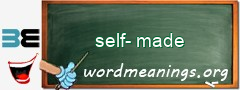 WordMeaning blackboard for self-made
